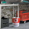 Texaco Motor Oil Decorative Metal Trash Bin Waste Basket - 11.25" x 10.5"